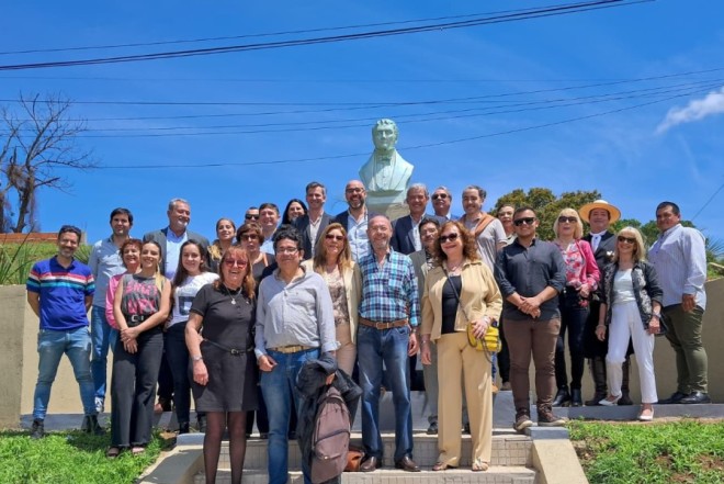 Inauguración del monumento a Amado Bonpland en Paso de los Libres